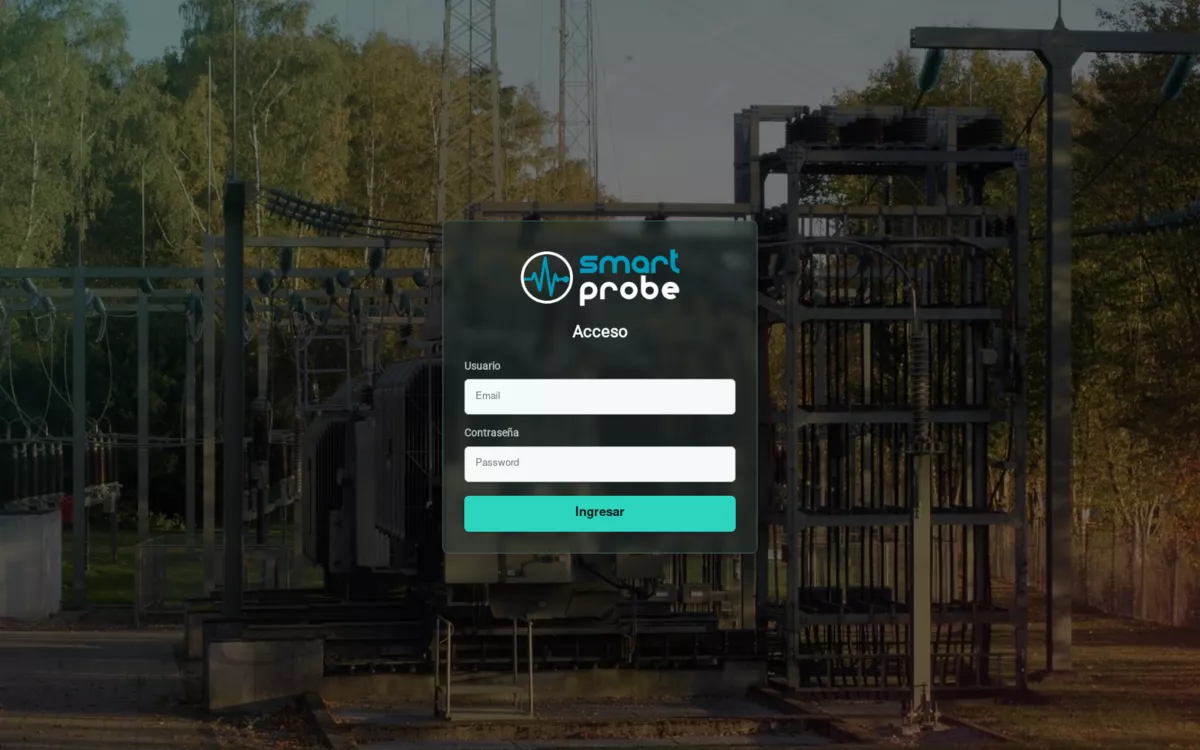 Tela de acesso do SmartProbe